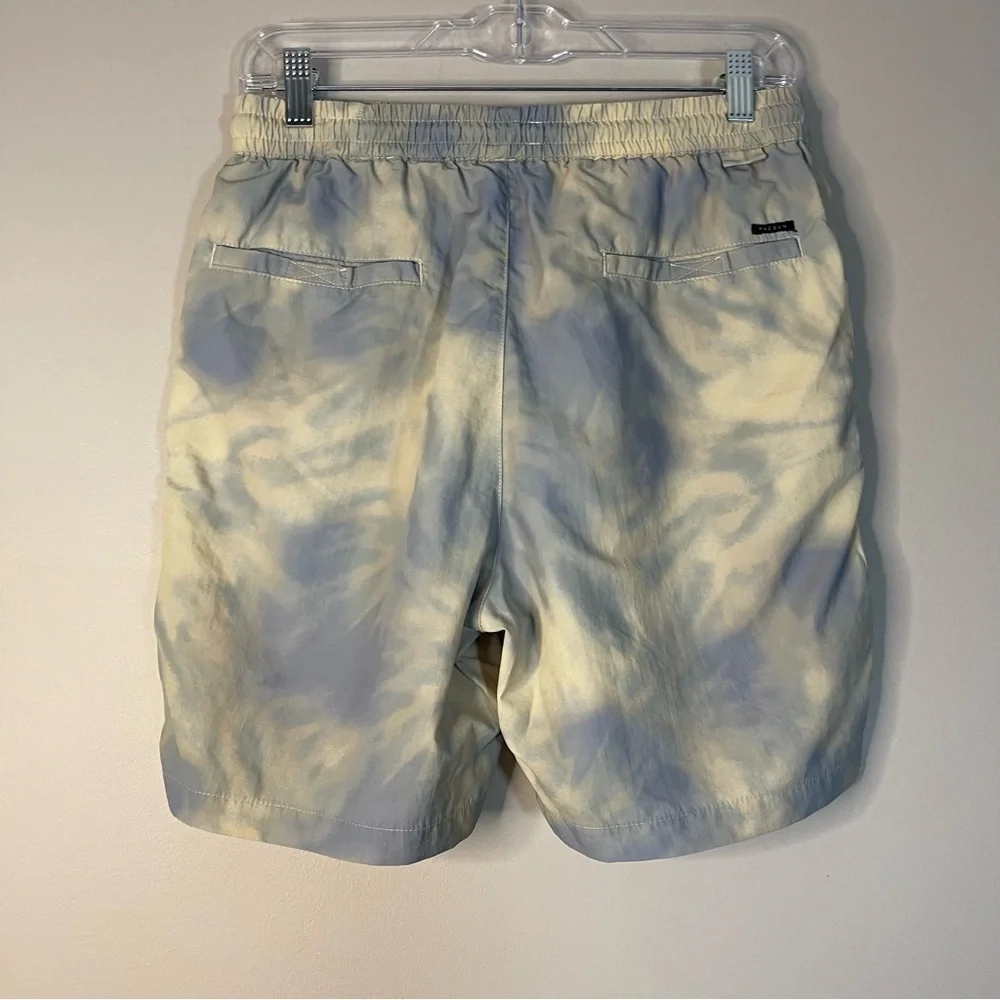 PacSun Blue and Cream Volley Shorts